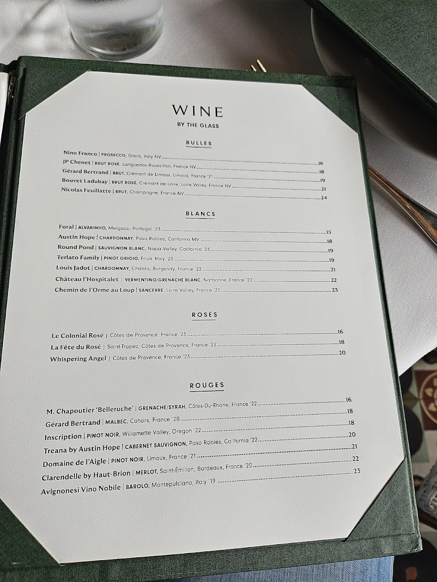 Menu Le Colonial Naples-5