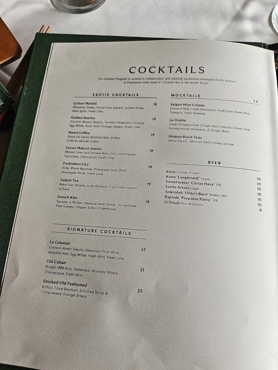 Menu Le Colonial Naples-6