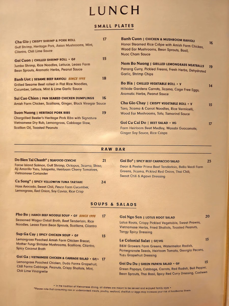 Menu Le Colonial Naples-8